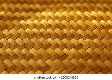Weave texture. natural straw background. the texture of rattan weaving. heterogeneity and uniqueness of natural materials. - Shutterstock ID 2205246523