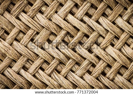Weave texture or weave pattern background in macro view. Weaves patten classic retro background for design.