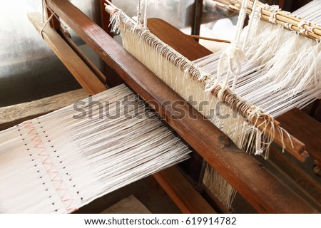 it is weaving handloom for pattern and background.