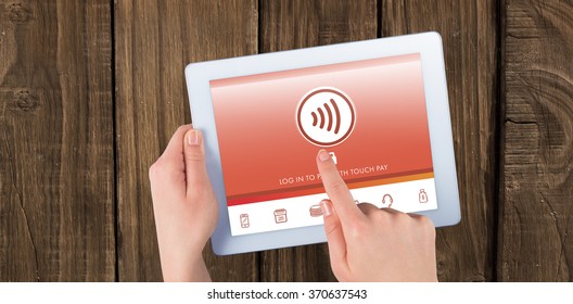 Web against hands using tablet pc