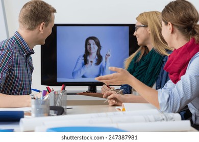 Web Conference - Business People Having Online Meeting