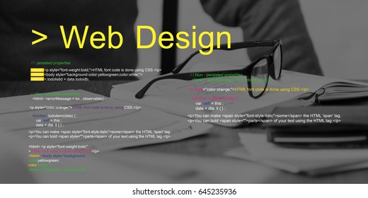 Web design is about layout of the interface.