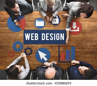 Web Design Communication Homepage Company Concept