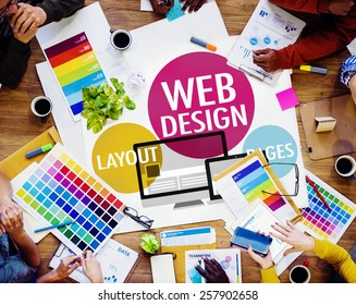 Kreatives Konzept für Webdesign-Inhalte auf der Website