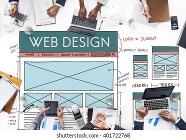 Web Design Internet Layout Technology Homepage Concept