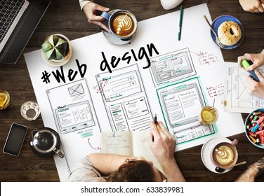 Web Design Layout Internet Template - Shutterstock ID 633839981