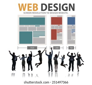 Web Design Network Website Ideas Media Information Concept