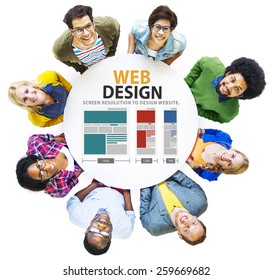 Web Design Network Website Ideas Media Information Concept