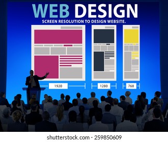 Web Design Network Website Ideas Media Information Concept