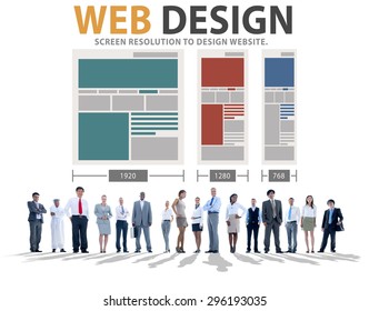 Web Design Network Website Ideas Media Information Concept