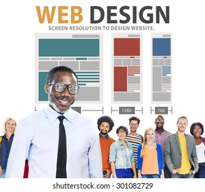 Web Design Network Website Ideas Media Information Concept