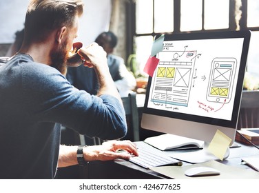 Web Design Online Technology Content Concept - Shutterstock ID 424677625