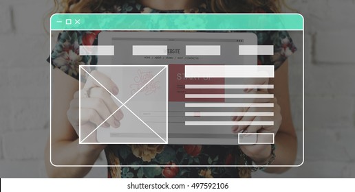 Web Design Programming Creativity Multimedia Technology Copy Space Concept