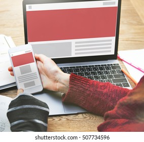 Web Design Template Copy Space Concept