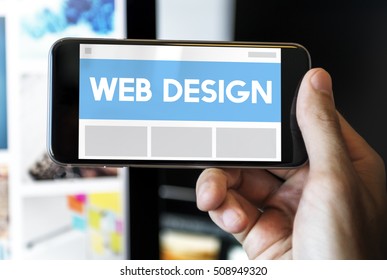 Web Design Template Copy Space Concept