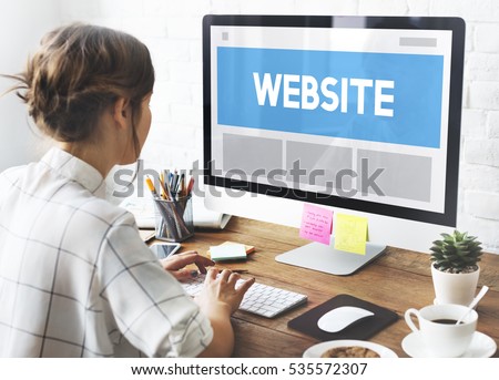 Web Design Template Copy Space Concept