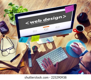 Web Designer Working On A New Project