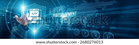 Web developer protecting interfaces for web development projects, frontend backend coding, UI UX frameworks deployment optimization, responsive design, and database functionality.