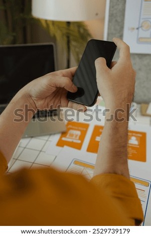 A web developer, as a User Experience and User Interface Officer is analyzing data from his ideas to develop the structure and components of a digital product, ux, ui, interface, experience