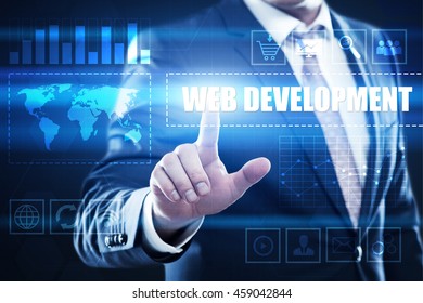 Web Development Business Technology Internet Concept Stock Photo ...