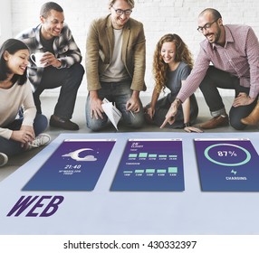 Web Internet Mobile Interface Layout Concept