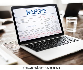 Web Layout Content Coding Template Data Design Concept