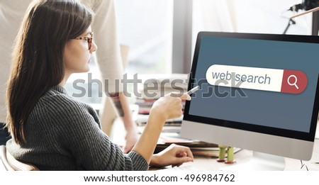 Web Search Engine Browser Find Looking Concept