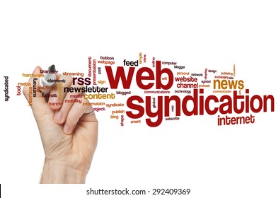 Web Syndication Word Cloud Concept