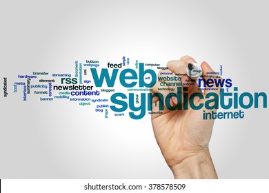 Web syndication word cloud concept - Shutterstock ID 378578509
