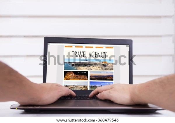 Web travel agency in\
notebook