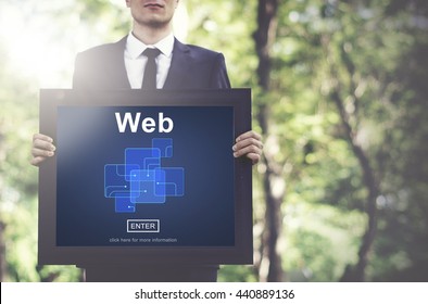 Web Website WWW Browser Internet Networking Concept