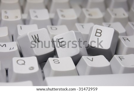 WEB written with keyboard buttons
