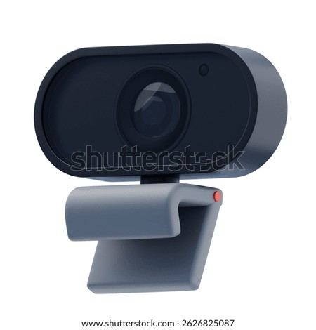 Webcam 3D Icon. Computer camera 3d icon