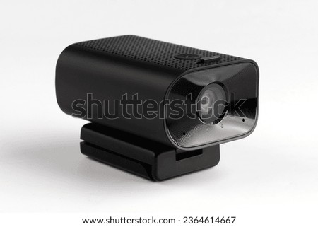 Webcam camera on a white background. 