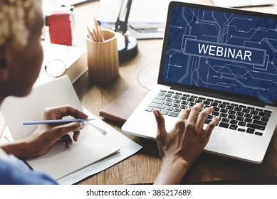 Webinar Cloud Online Technology Webcast Concept