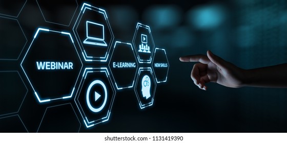 Webinar E-learning Training Business Internet Technology Concept. - Shutterstock ID 1131419390