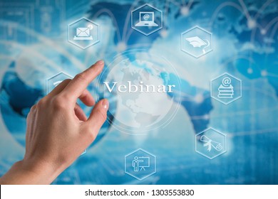 Webinar E-learning Training Business Internet Technology Concept.