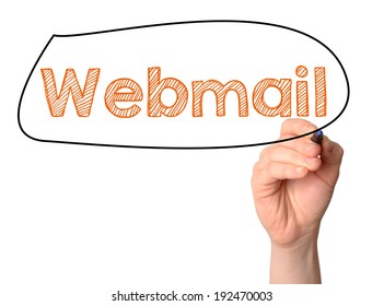 Webmail Handwritten On White Board