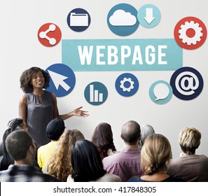 Webpage Internet Social Media Networking Web Concept