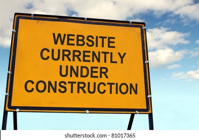 'Website Currently Under Construction' Sign