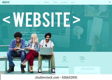 Website Data Internet Social Media Networking Concept