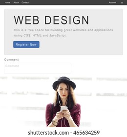 Website Design Homepage Layout Creativity Concept