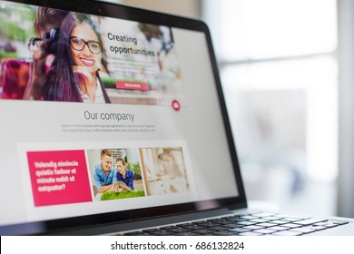 Website design on a laptop screen - Shutterstock ID 686132824