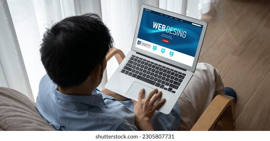 Website design software provide modish template for online retail business and e-commerce