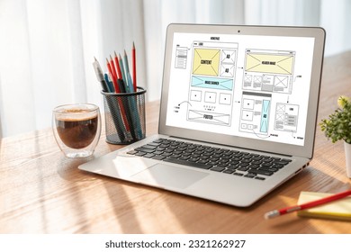 Website design software provide modish template for online retail business and e-commerce