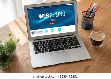 Website design software provide modish template for online retail business and e-commerce