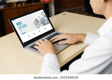 Website design software provide modish template for online retail business and e-commerce