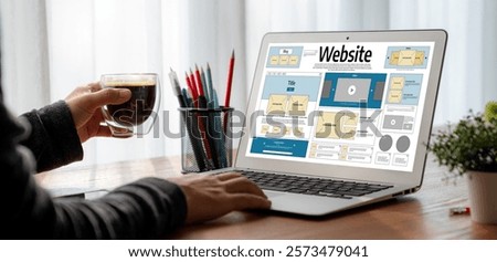 Website design software provide snugly template for online retail business and e-commerce