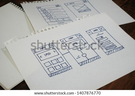 Website Design Wireframe Examples Of Web And Mobile Wireframe Sketches Printable