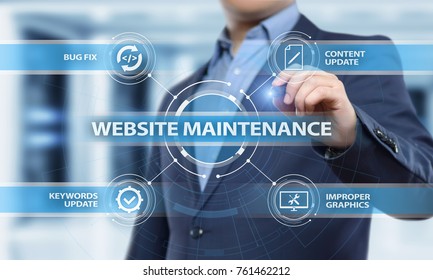 Website Maintenance Business Internet Network Technology Concept.